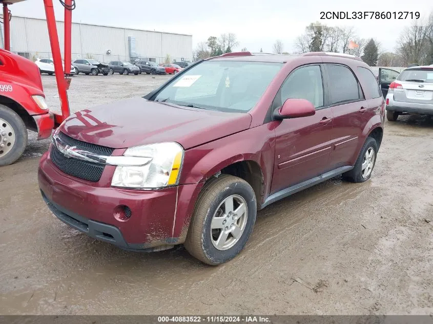 2CNDL33F786012719 2008 Chevrolet Equinox Lt