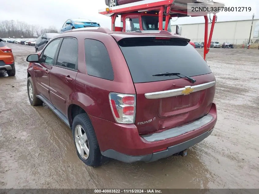 2CNDL33F786012719 2008 Chevrolet Equinox Lt