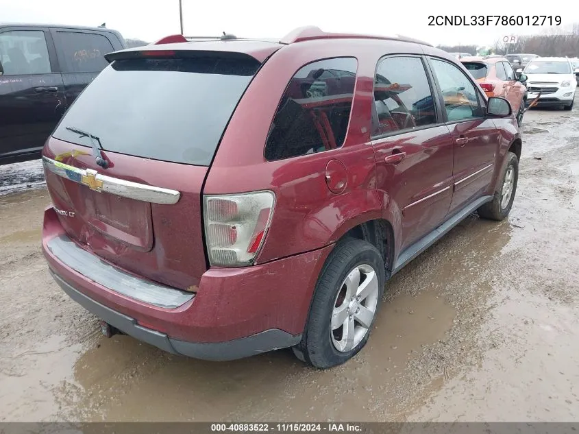 2CNDL33F786012719 2008 Chevrolet Equinox Lt