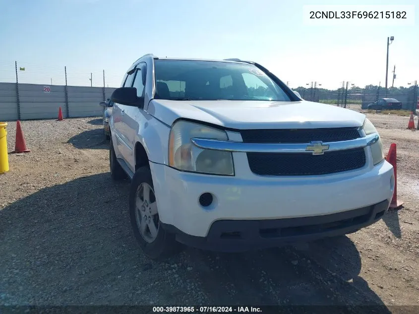 2009 Chevrolet Equinox Lt VIN: 2CNDL33F696215182 Lot: 39873965