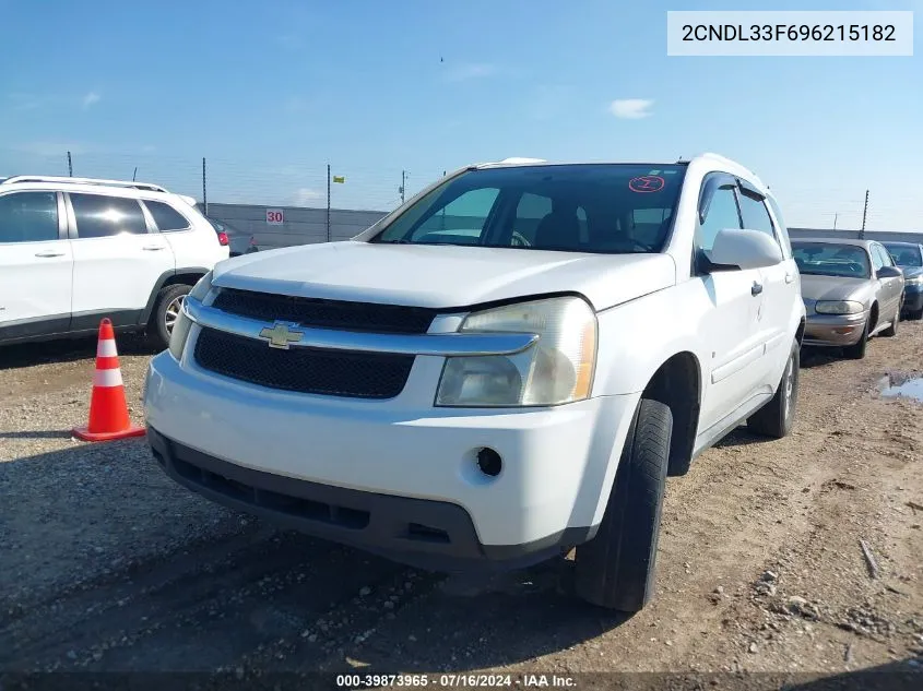 2009 Chevrolet Equinox Lt VIN: 2CNDL33F696215182 Lot: 39873965