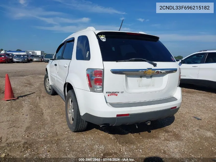 2009 Chevrolet Equinox Lt VIN: 2CNDL33F696215182 Lot: 39873965