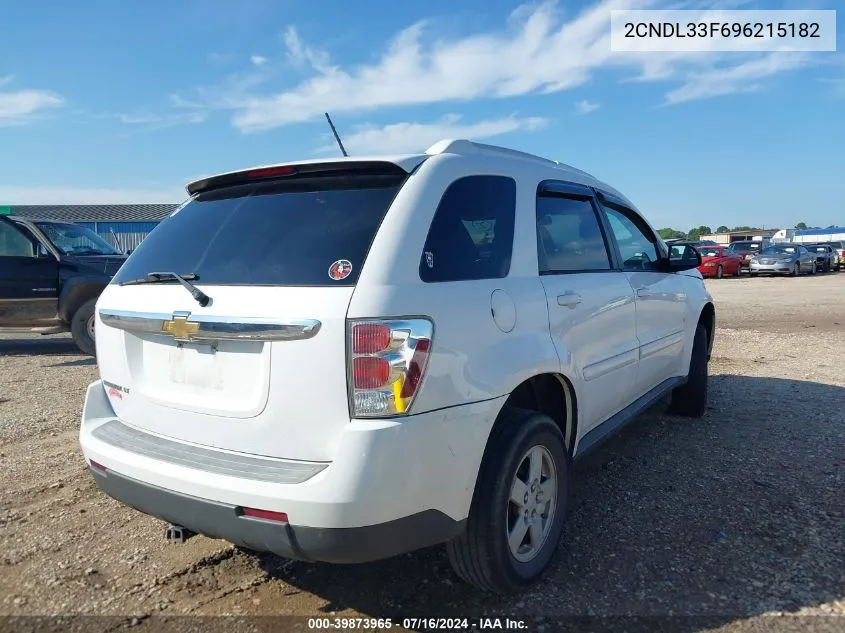 2009 Chevrolet Equinox Lt VIN: 2CNDL33F696215182 Lot: 39873965