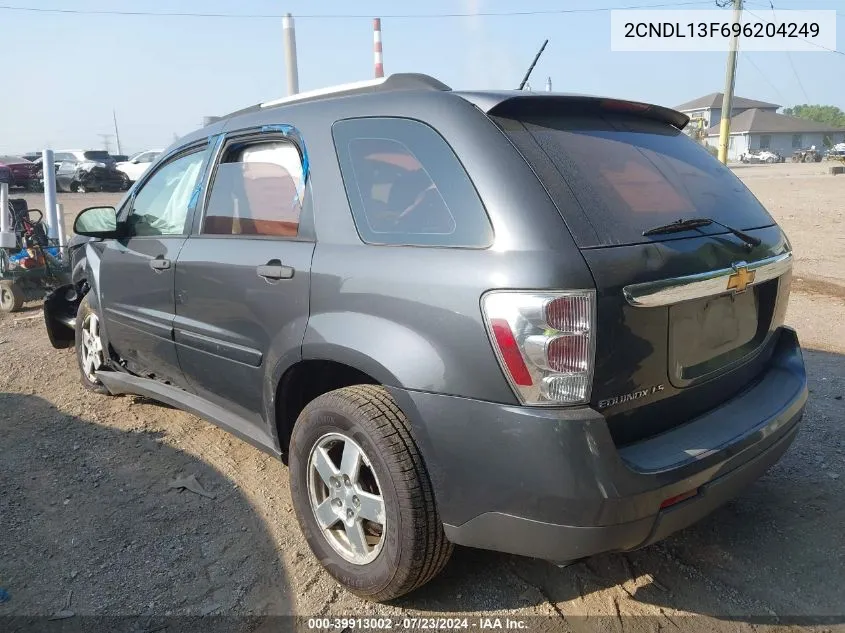 2009 Chevrolet Equinox Ls VIN: 2CNDL13F696204249 Lot: 39913002