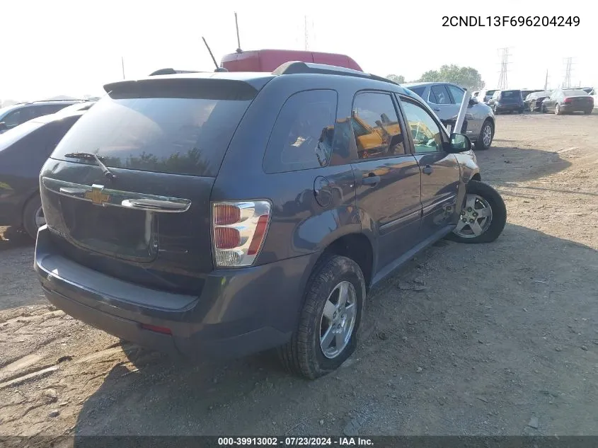 2009 Chevrolet Equinox Ls VIN: 2CNDL13F696204249 Lot: 39913002