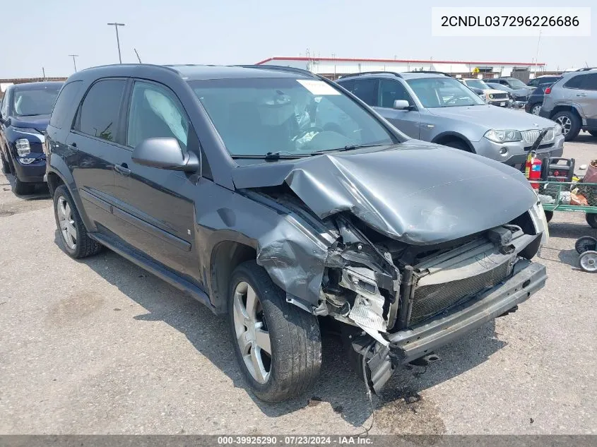 2009 Chevrolet Equinox Sport VIN: 2CNDL037296226686 Lot: 39925290