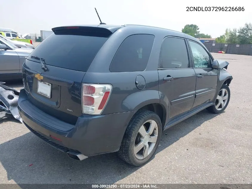 2009 Chevrolet Equinox Sport VIN: 2CNDL037296226686 Lot: 39925290