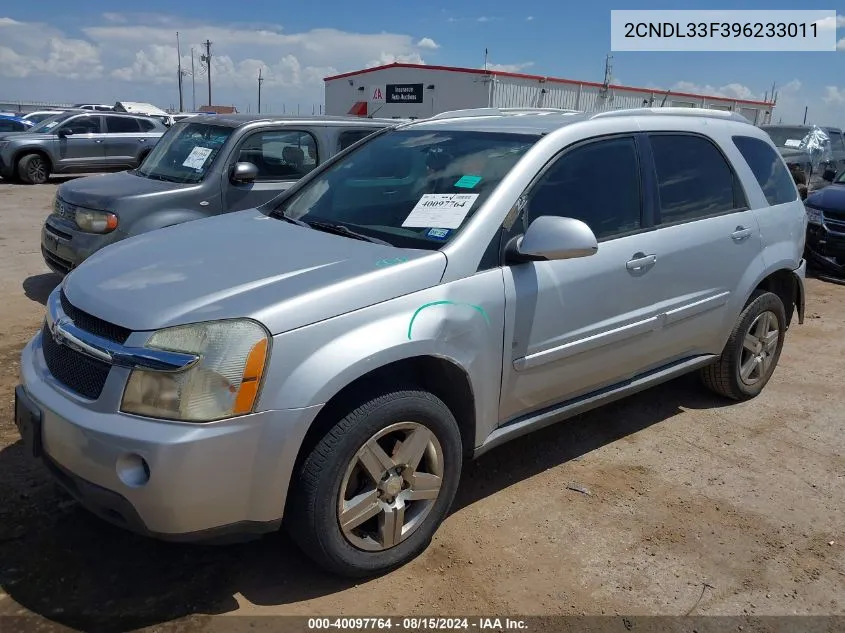 2009 Chevrolet Equinox Lt VIN: 2CNDL33F396233011 Lot: 40097764