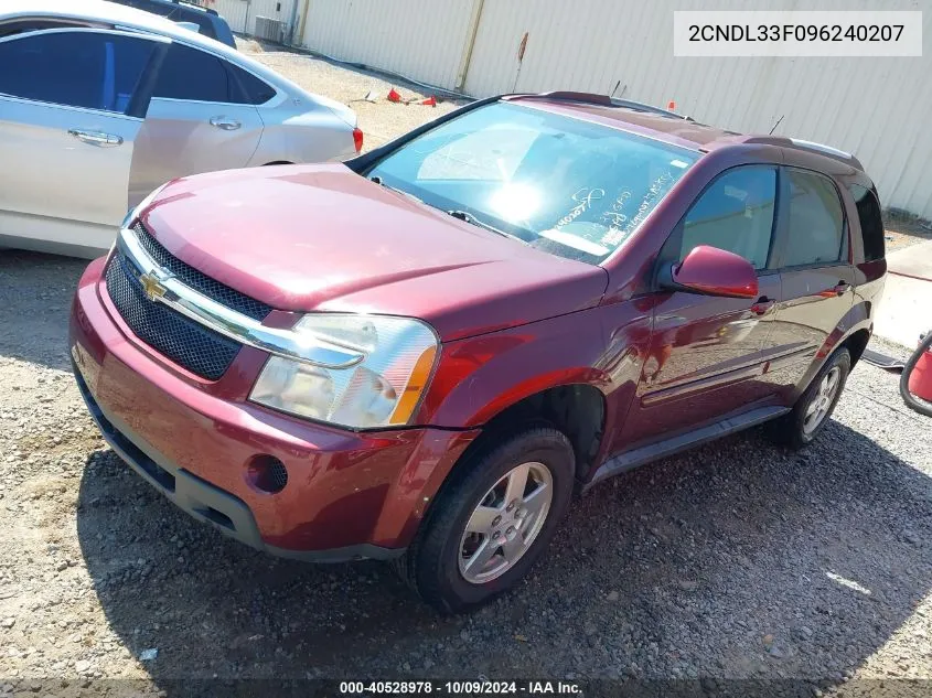 2009 Chevrolet Equinox Lt VIN: 2CNDL33F096240207 Lot: 40528978