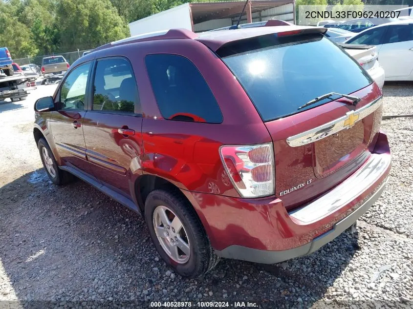 2009 Chevrolet Equinox Lt VIN: 2CNDL33F096240207 Lot: 40528978