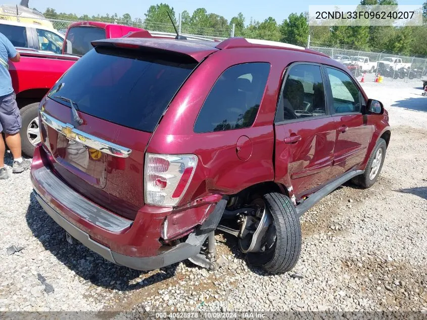 2009 Chevrolet Equinox Lt VIN: 2CNDL33F096240207 Lot: 40528978