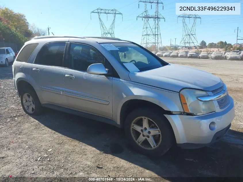 2CNDL33F496229341 2009 Chevrolet Equinox Lt