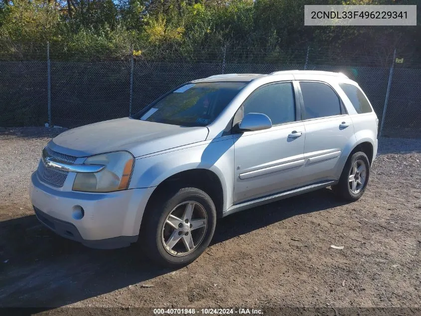 2CNDL33F496229341 2009 Chevrolet Equinox Lt