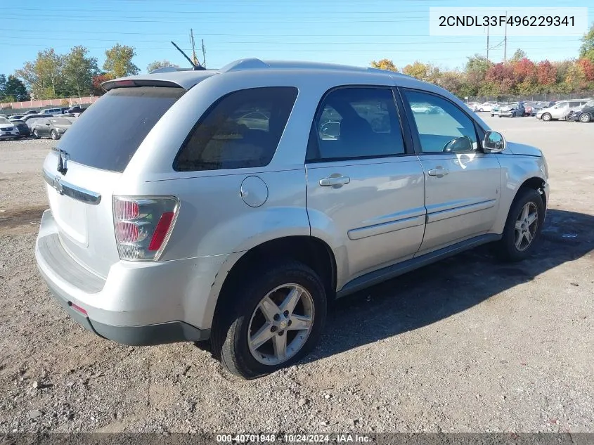 2CNDL33F496229341 2009 Chevrolet Equinox Lt