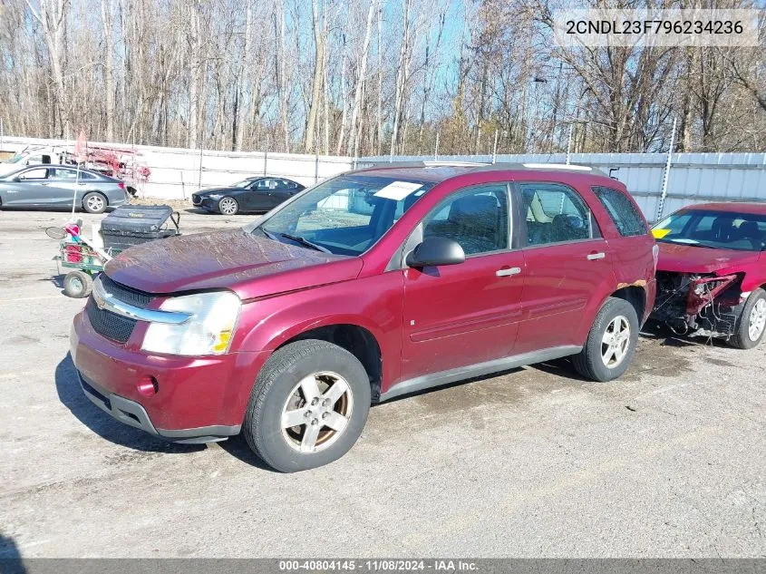 2009 Chevrolet Equinox Ls VIN: 2CNDL23F796234236 Lot: 40804145