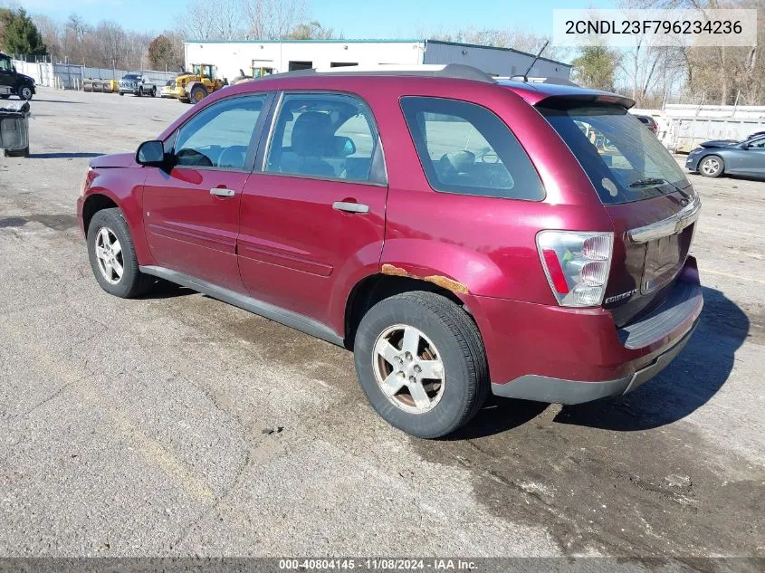 2009 Chevrolet Equinox Ls VIN: 2CNDL23F796234236 Lot: 40804145