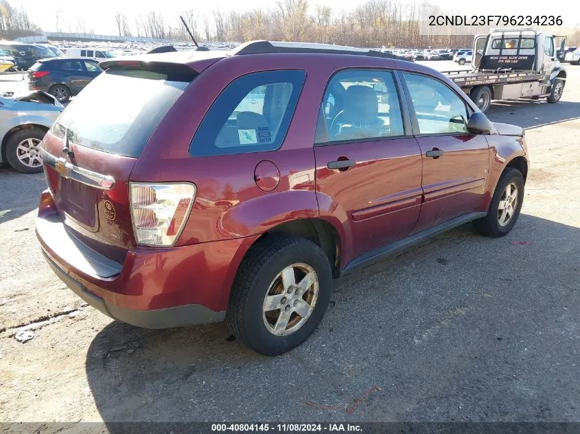 2009 Chevrolet Equinox Ls VIN: 2CNDL23F796234236 Lot: 40804145