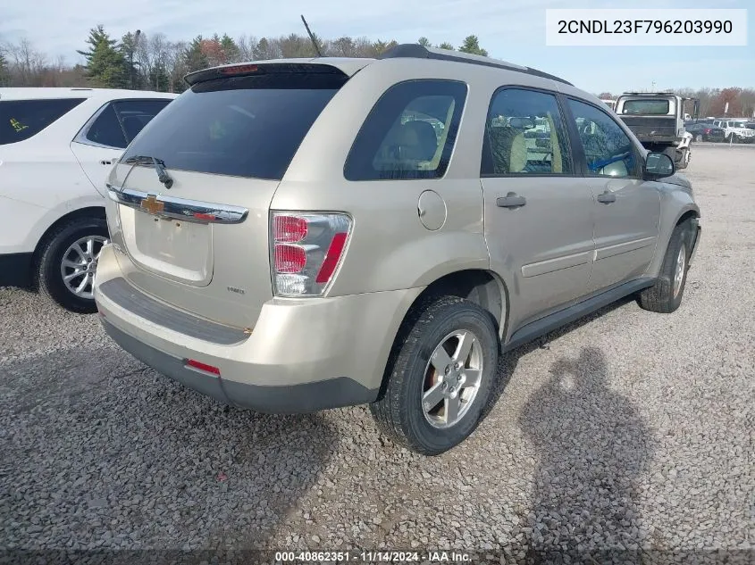 2009 Chevrolet Equinox Ls VIN: 2CNDL23F796203990 Lot: 40862351