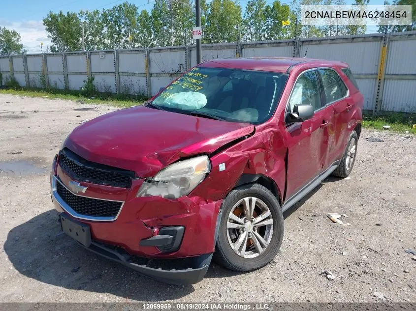 2010 Chevrolet Equinox VIN: 2CNALBEW4A6248454 Lot: 12069959