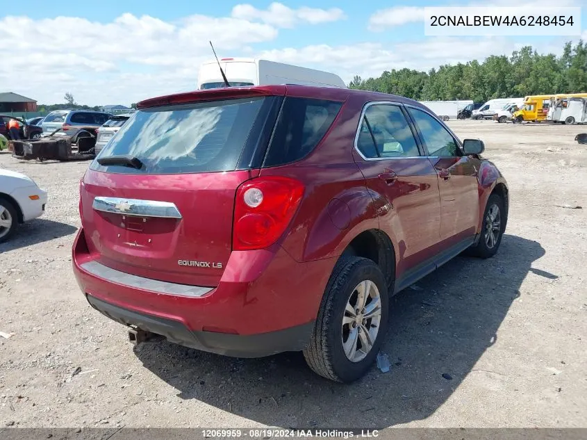 2010 Chevrolet Equinox VIN: 2CNALBEW4A6248454 Lot: 12069959