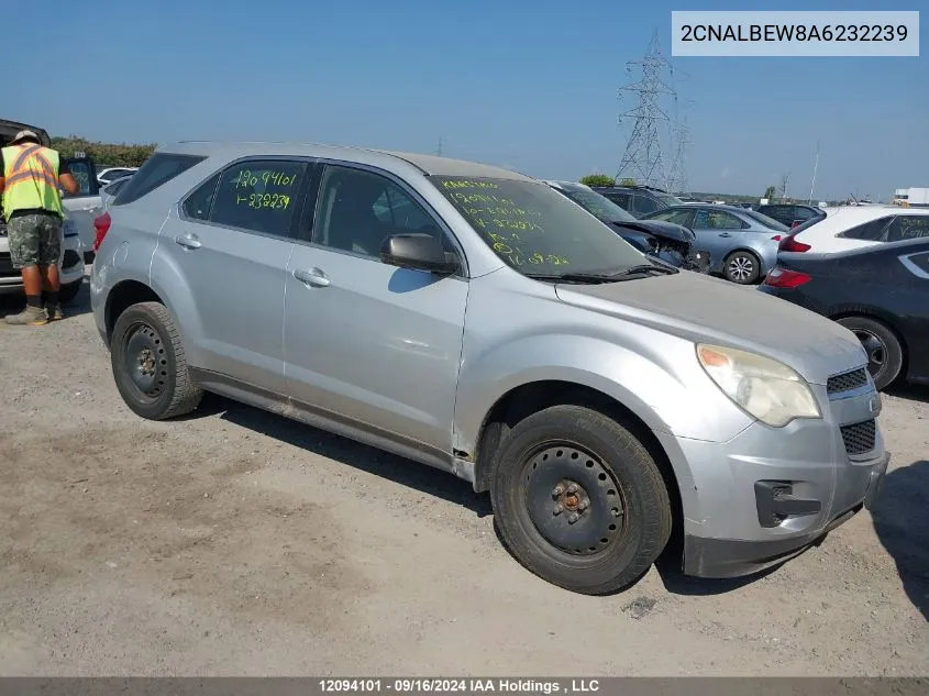 2010 Chevrolet Equinox Ls VIN: 2CNALBEW8A6232239 Lot: 12094101