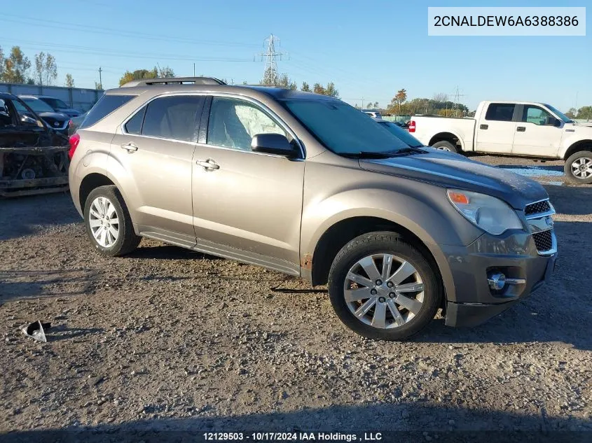 2010 Chevrolet Equinox VIN: 2CNALDEW6A6388386 Lot: 12129503