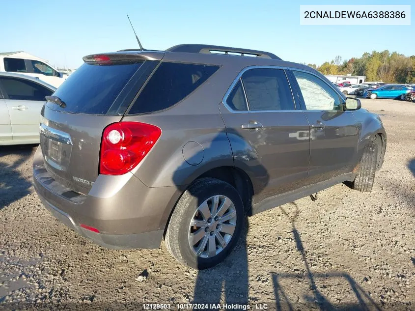 2010 Chevrolet Equinox VIN: 2CNALDEW6A6388386 Lot: 12129503