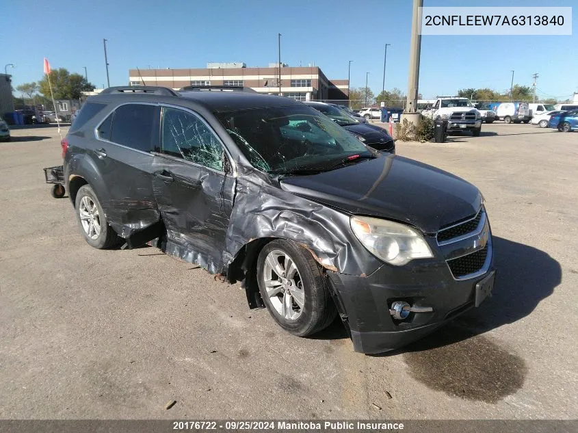 2010 Chevrolet Equinox Lt VIN: 2CNFLEEW7A6313840 Lot: 20176722