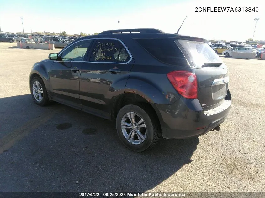 2010 Chevrolet Equinox Lt VIN: 2CNFLEEW7A6313840 Lot: 20176722