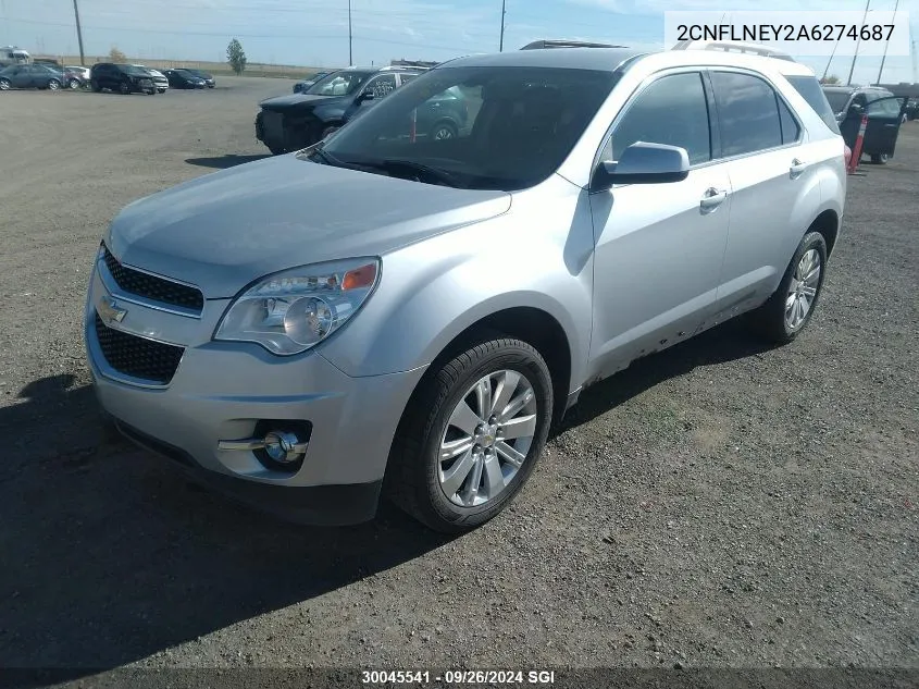 2CNFLNEY2A6274687 2010 Chevrolet Equinox Lt