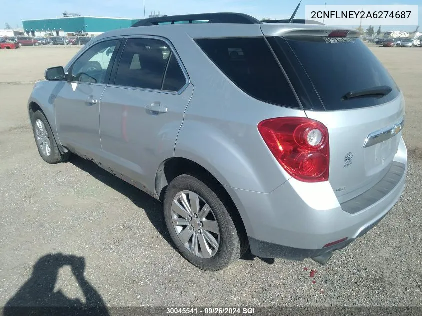 2010 Chevrolet Equinox Lt VIN: 2CNFLNEY2A6274687 Lot: 30045541