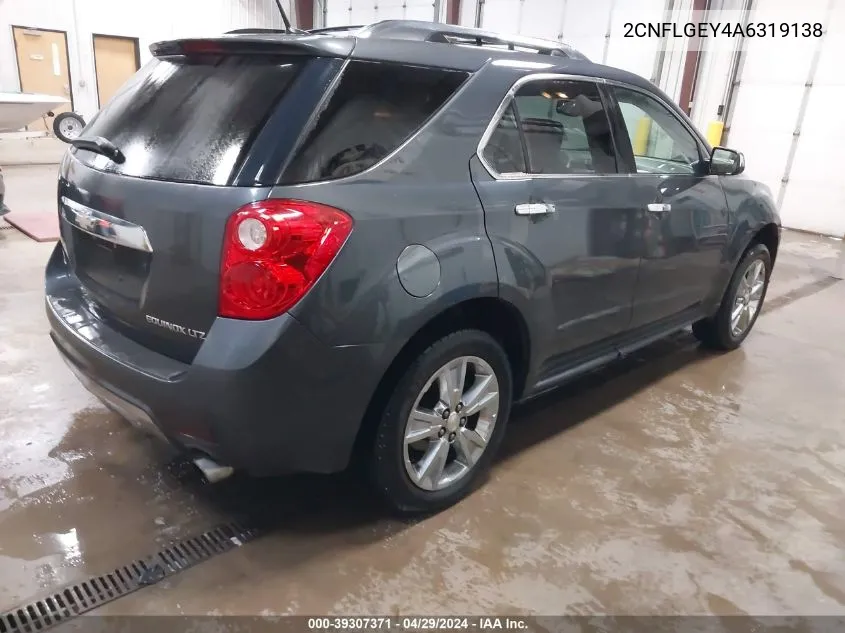 2CNFLGEY4A6319138 2010 Chevrolet Equinox Ltz