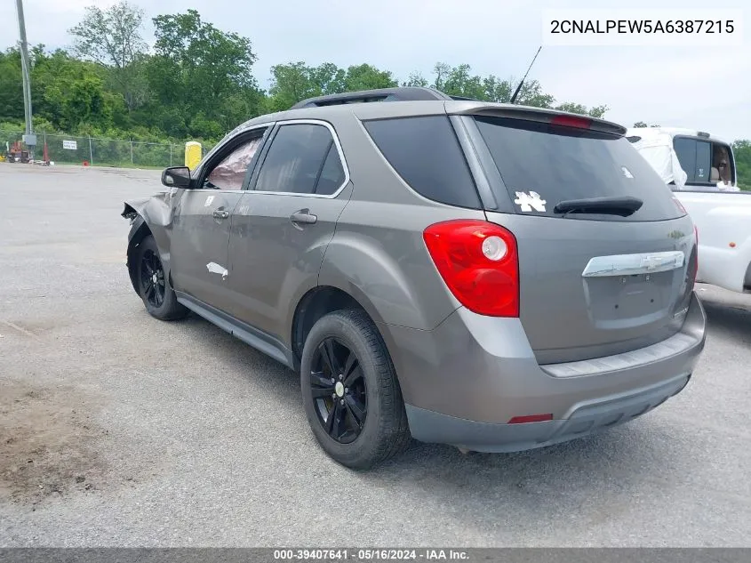 2010 Chevrolet Equinox Lt VIN: 2CNALPEW5A6387215 Lot: 39407641