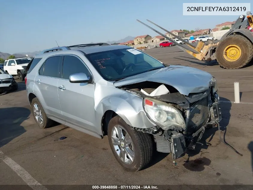 2010 Chevrolet Equinox Ltz VIN: 2CNFLFEY7A6312419 Lot: 39848858