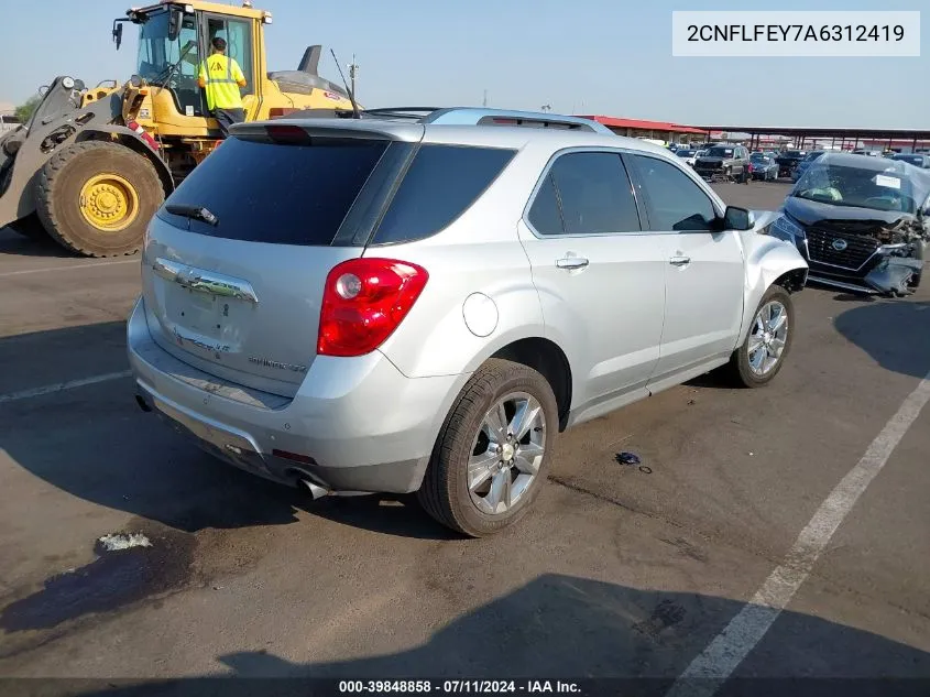 2010 Chevrolet Equinox Ltz VIN: 2CNFLFEY7A6312419 Lot: 39848858