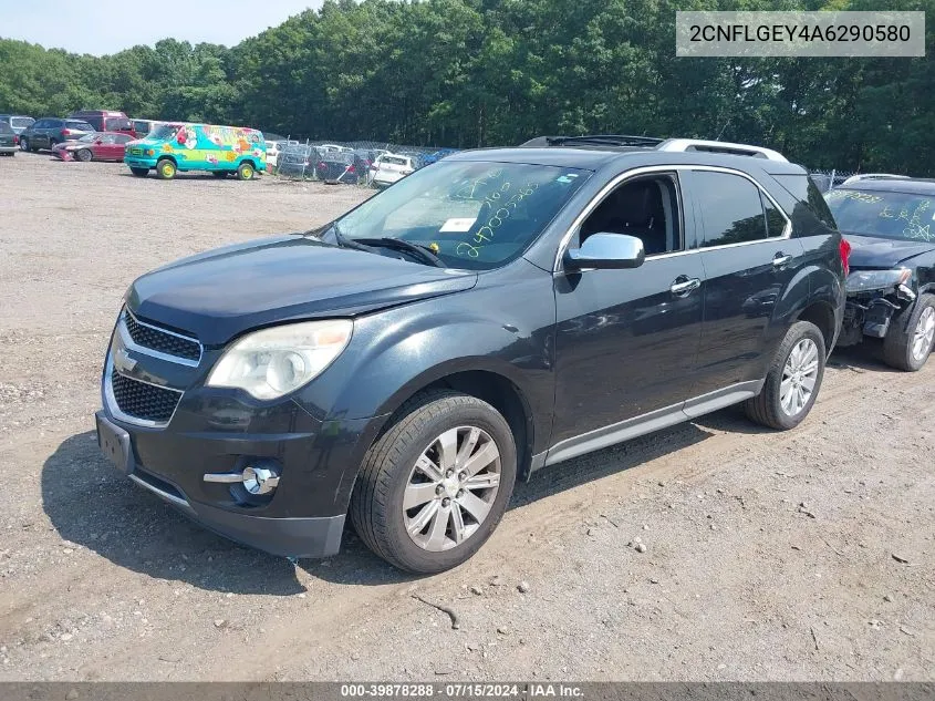 2010 Chevrolet Equinox Ltz VIN: 2CNFLGEY4A6290580 Lot: 39878288