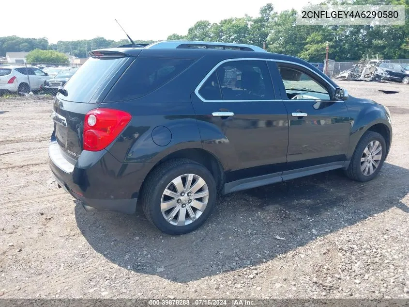 2010 Chevrolet Equinox Ltz VIN: 2CNFLGEY4A6290580 Lot: 39878288