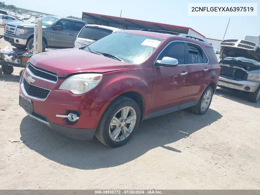 2010 Chevrolet Equinox Ltz VIN: 2CNFLGEYXA6397519 Lot: 39930772