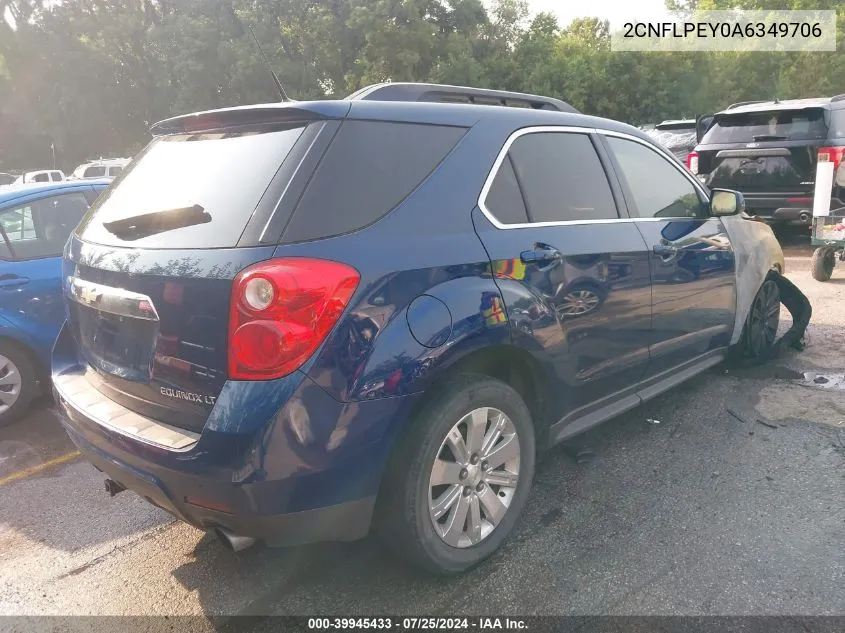 2010 Chevrolet Equinox Lt VIN: 2CNFLPEY0A6349706 Lot: 39945433