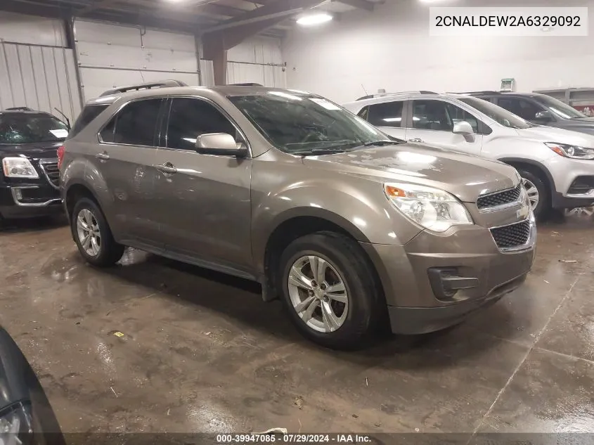 2010 Chevrolet Equinox Lt VIN: 2CNALDEW2A6329092 Lot: 39947085