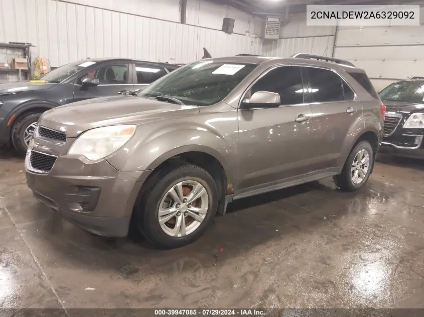 2010 Chevrolet Equinox Lt VIN: 2CNALDEW2A6329092 Lot: 39947085