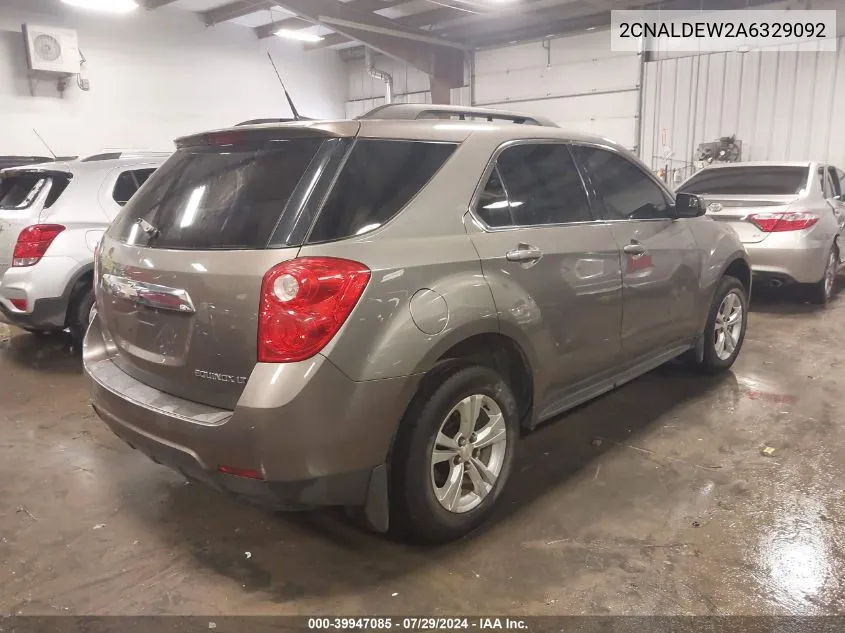 2010 Chevrolet Equinox Lt VIN: 2CNALDEW2A6329092 Lot: 39947085