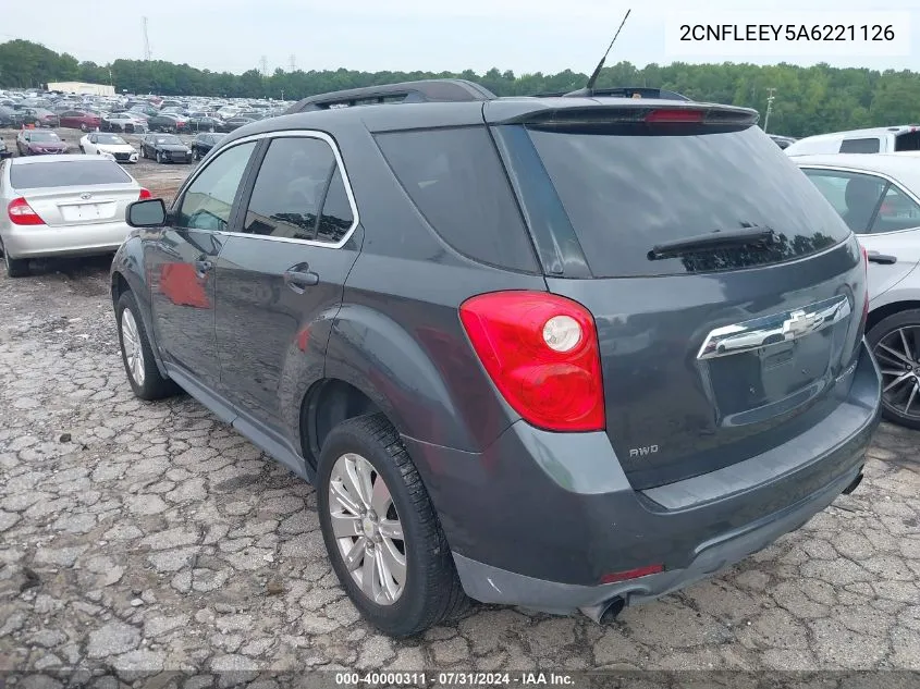 2010 Chevrolet Equinox Lt VIN: 2CNFLEEY5A6221126 Lot: 40000311