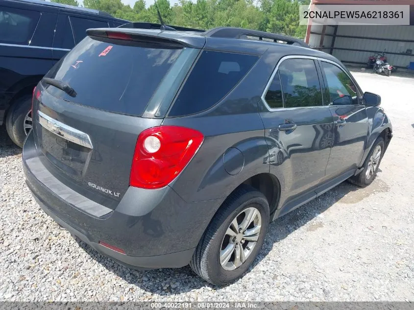 2010 Chevrolet Equinox Lt VIN: 2CNALPEW5A6218361 Lot: 40022191