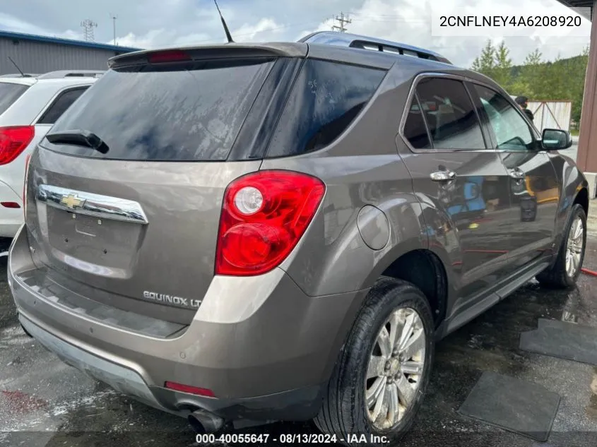 2010 Chevrolet Equinox Lt VIN: 2CNFLNEY4A6208920 Lot: 40055647