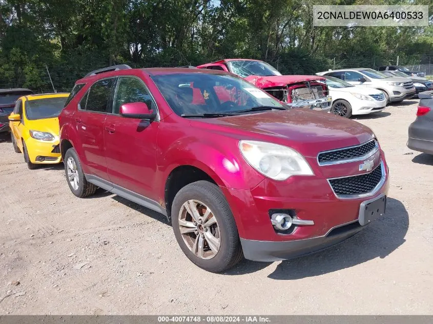 2010 Chevrolet Equinox Lt VIN: 2CNALDEW0A6400533 Lot: 40074748