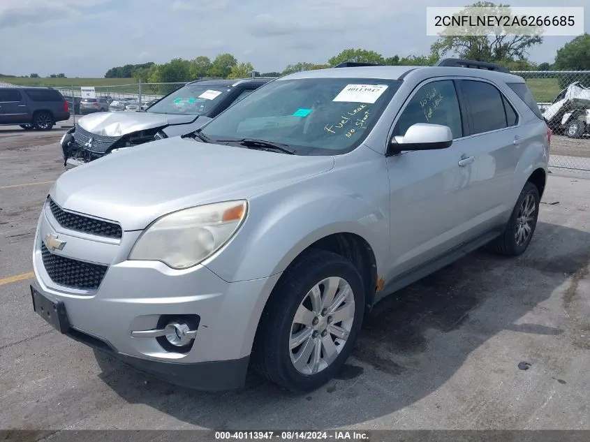 2010 Chevrolet Equinox Lt VIN: 2CNFLNEY2A6266685 Lot: 40113947