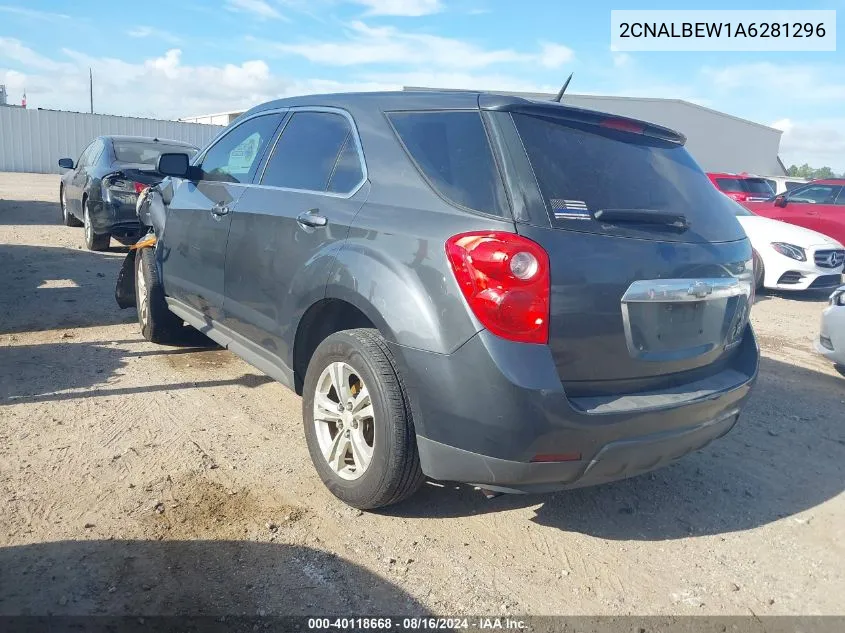 2CNALBEW1A6281296 2010 Chevrolet Equinox Ls