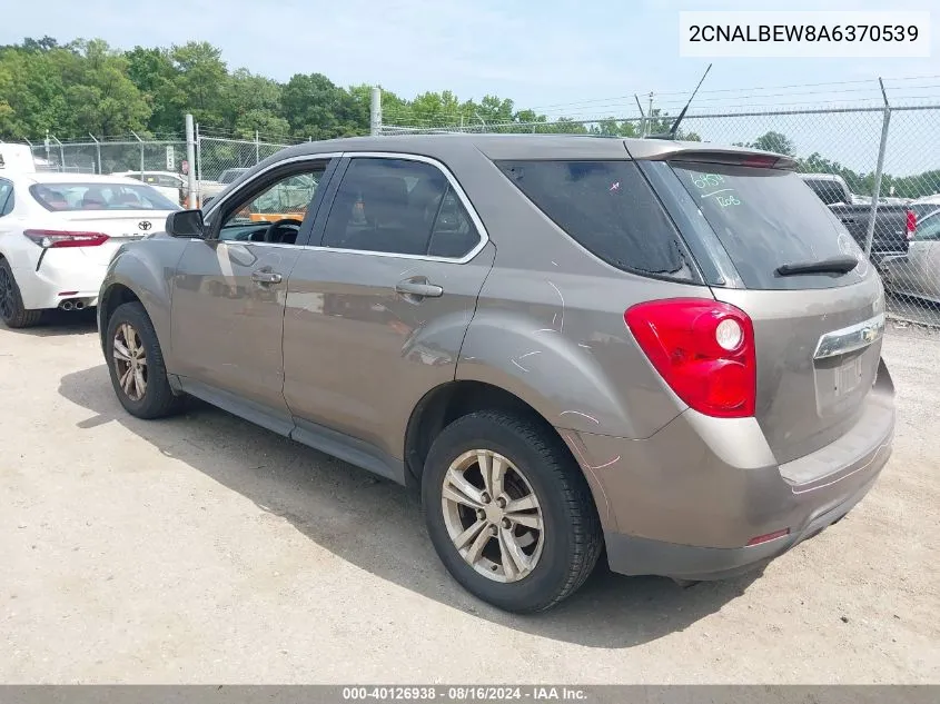 2010 Chevrolet Equinox Ls VIN: 2CNALBEW8A6370539 Lot: 40126938