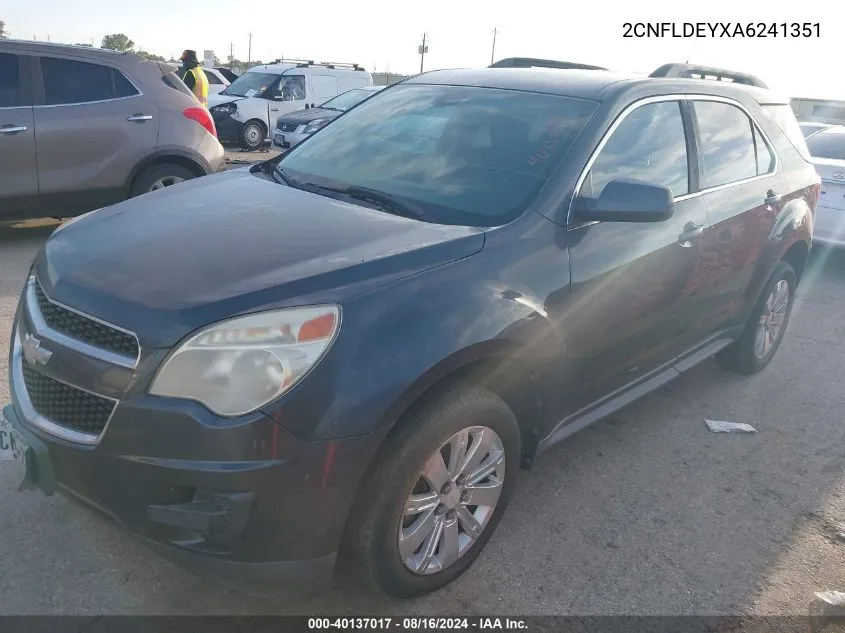 2CNFLDEYXA6241351 2010 Chevrolet Equinox Lt